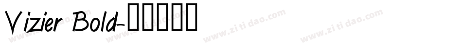 Vizier Bold字体转换